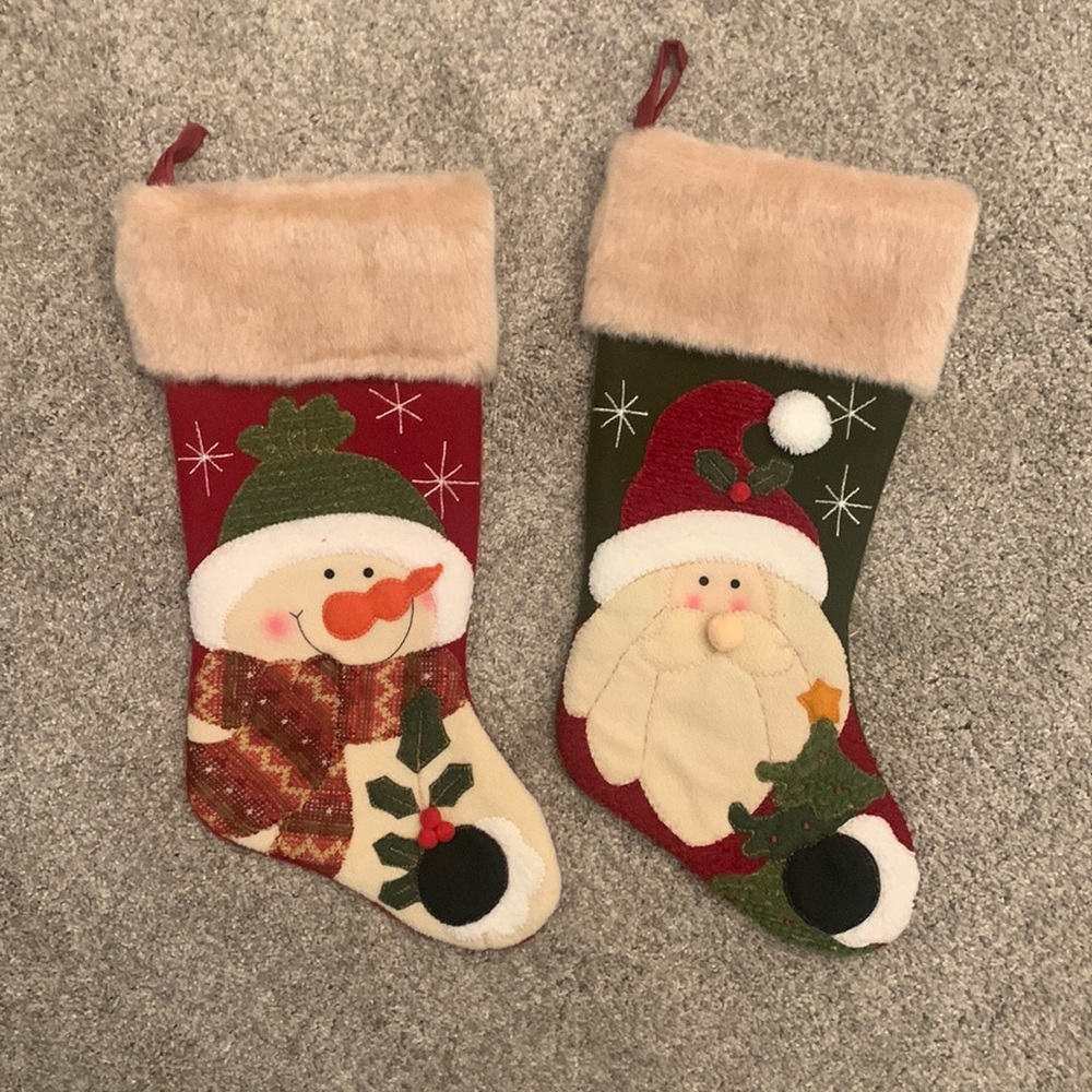 TWO Christmas stockings